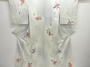 作家物　枝花模様小紋着物